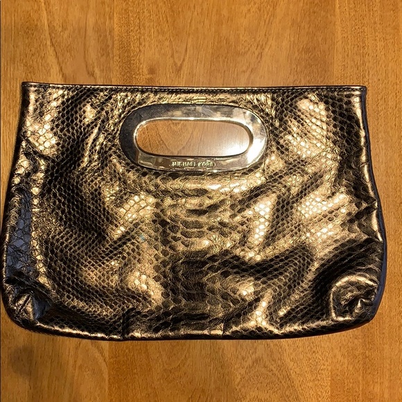 Michael Kors bronze leather clutch - Picture 2 of 4